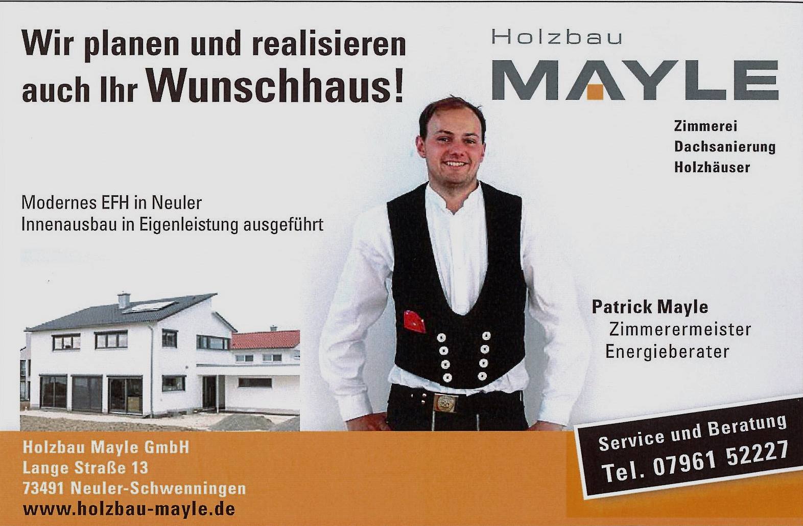 Patrick, Holzhaus Müller